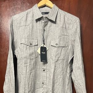 Men’s Onassis Mid Gray Flannel Shirt